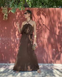 Vestido vera chocolate