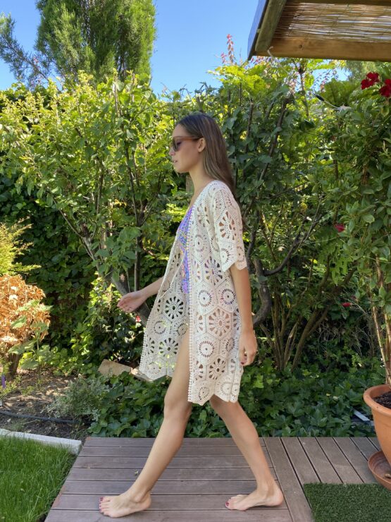 Kimono Denia  beige - Imagen 3