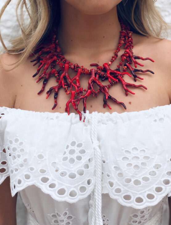 Colgante coral rouge