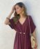 Vestido Palermo granate