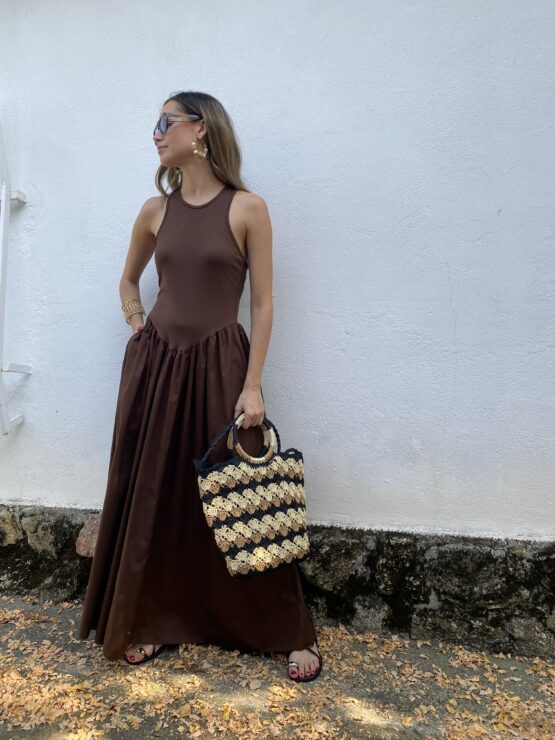 Vestido Mónaco chocolate - Imagen 4