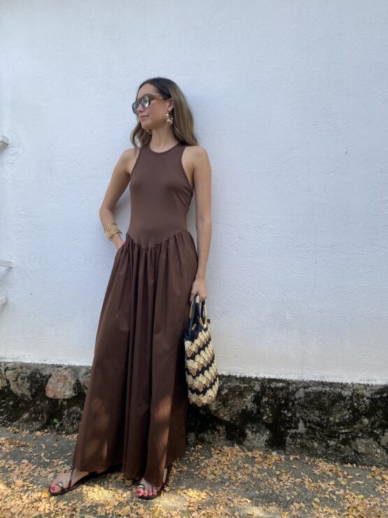 Vestido Mónaco chocolate - Imagen 5