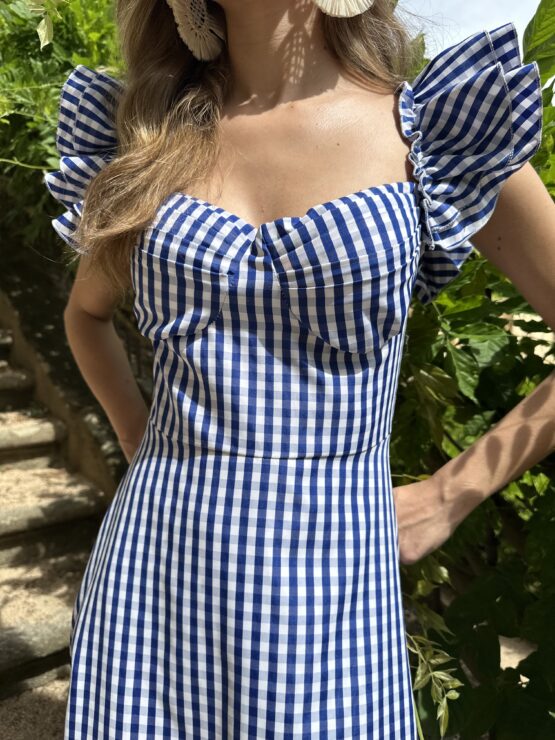 Vestido colette Vichy azul - Imagen 2