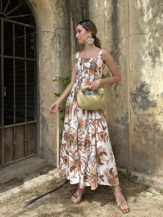 Vestido saint tropez teja - Imagen 2
