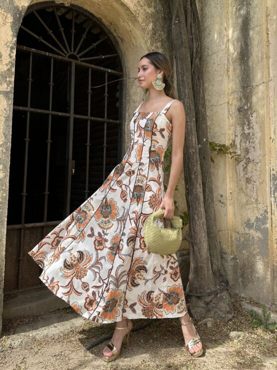 Vestido saint tropez teja