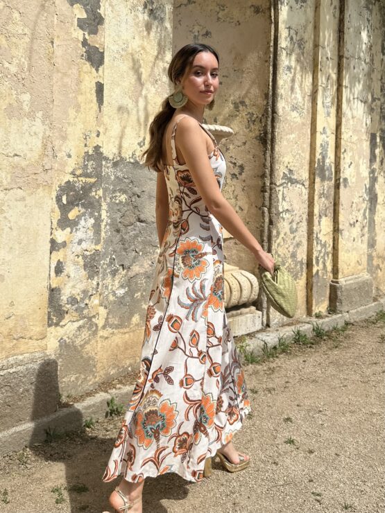Vestido saint tropez teja - Imagen 7