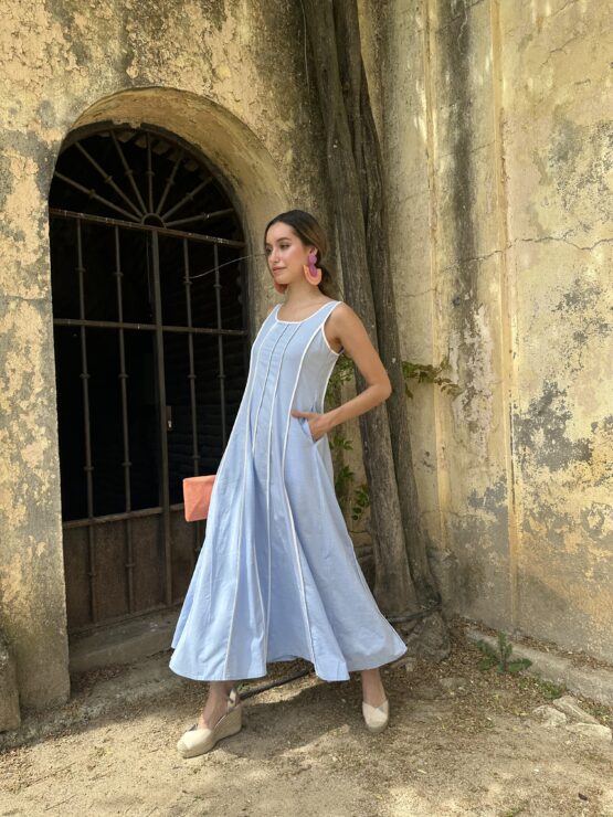 Vestido Cayetana sky Blue - Imagen 3