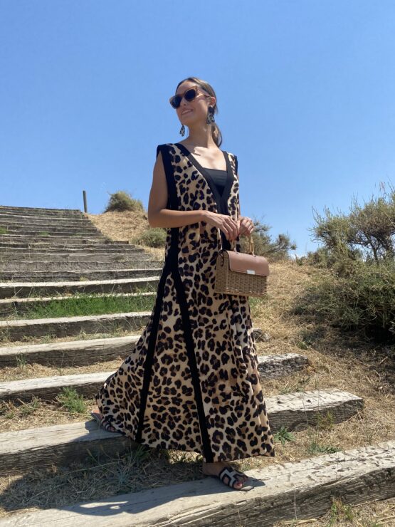 Vestido animal print