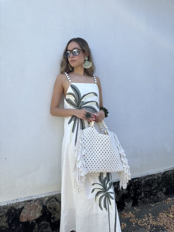 Vestido bordado tropicana - Imagen 6