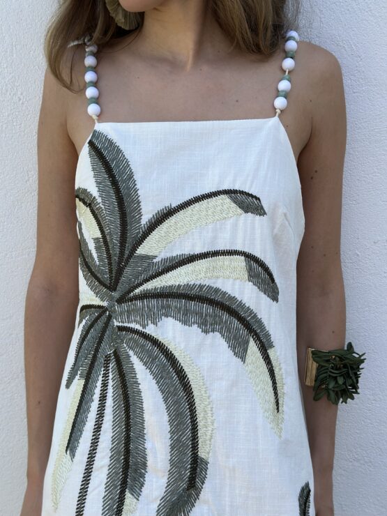 Vestido bordado tropicana - Imagen 5