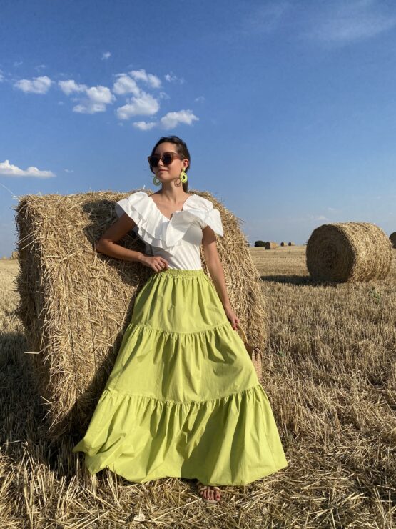 Falda Zoe kiwi - Imagen 2