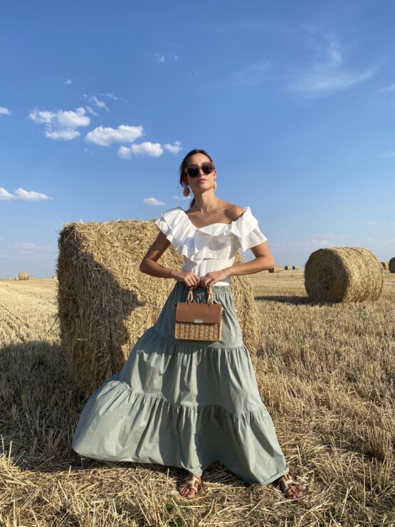 Falda Zoe khaki - Imagen 2