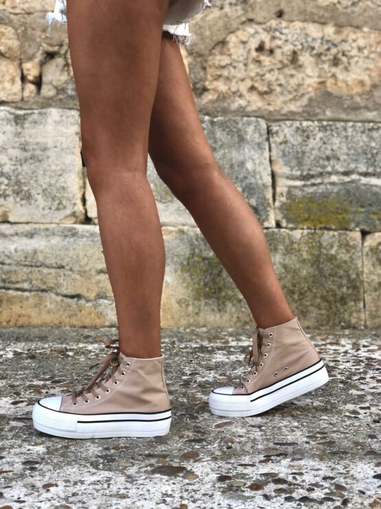 Zapatillas Alta Beige - Imagen 4