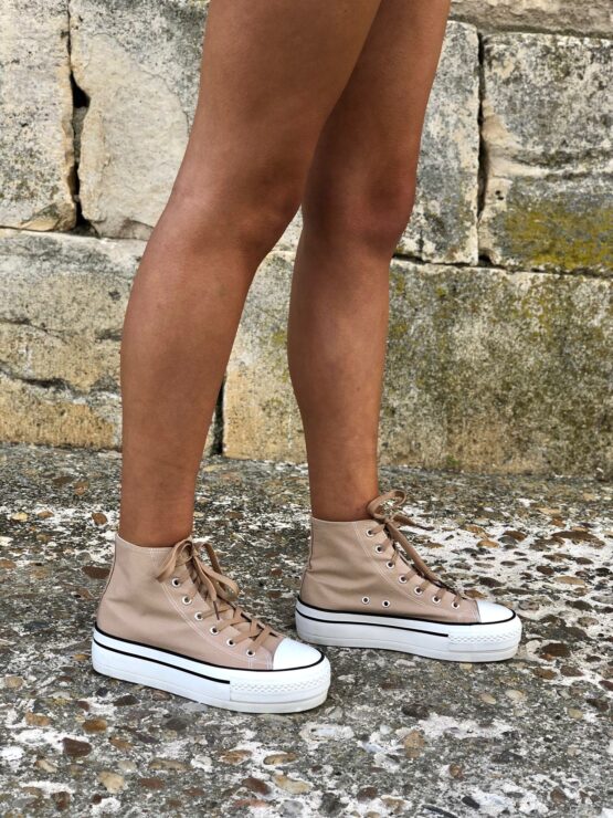 Zapatillas Alta Beige - Imagen 3