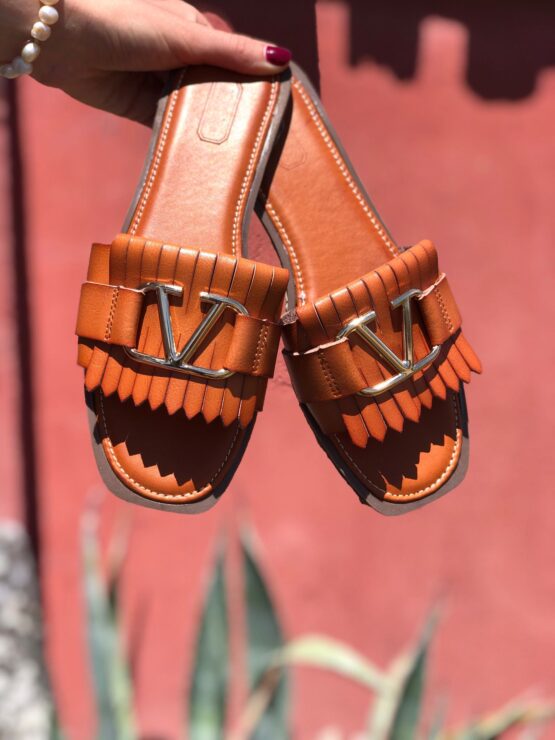 Sandalia Flecos Camel - Imagen 2