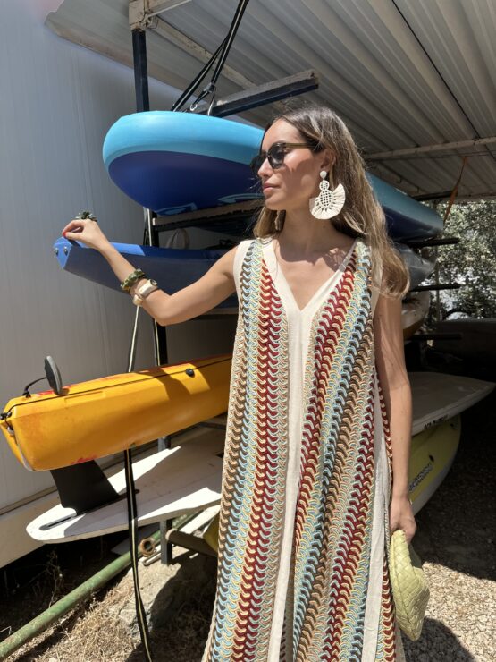 Maxi vestido  zigzag - Imagen 5