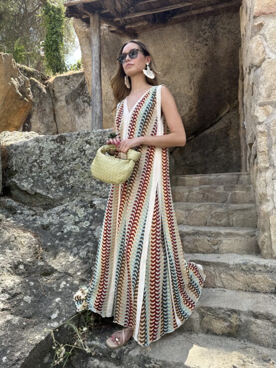 Maxi vestido  zigzag - Imagen 4