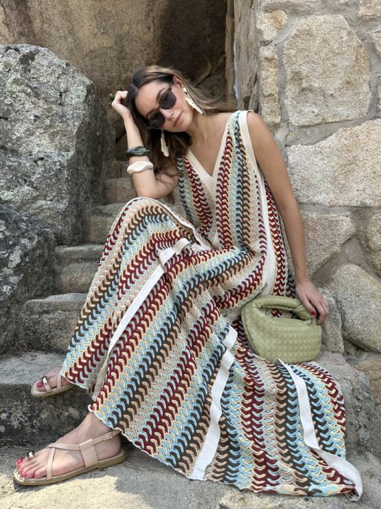 Maxi vestido  zigzag
