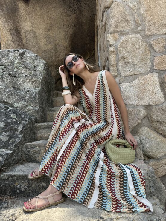 Maxi vestido  zigzag - Imagen 7
