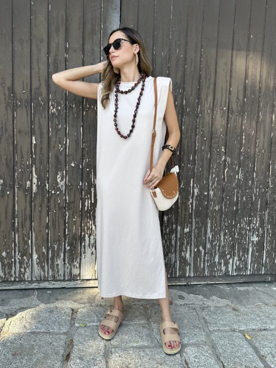 Vestido Valentina beige - Imagen 4