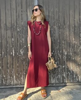 Vestido Valentina burgundy