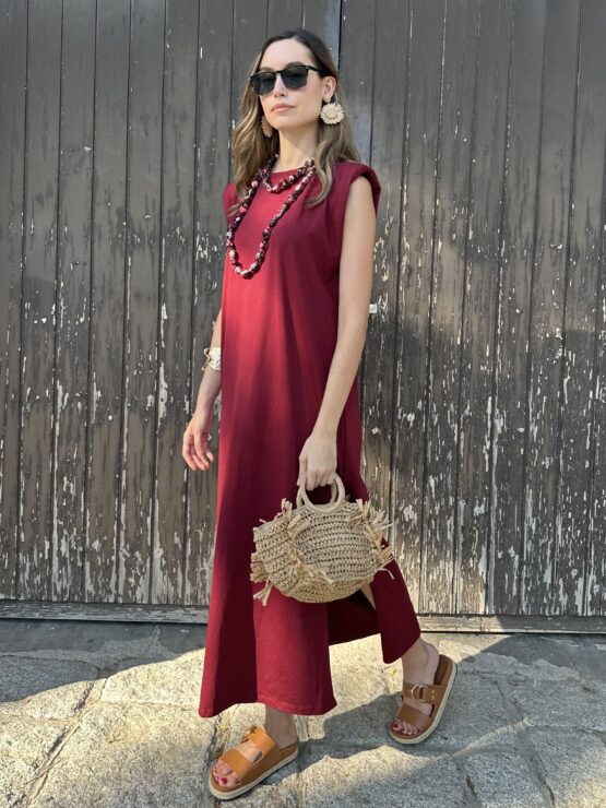 Vestido Valentina burgundy - Imagen 4
