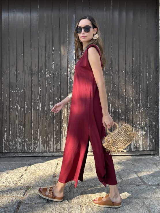 Vestido Valentina burgundy - Imagen 3