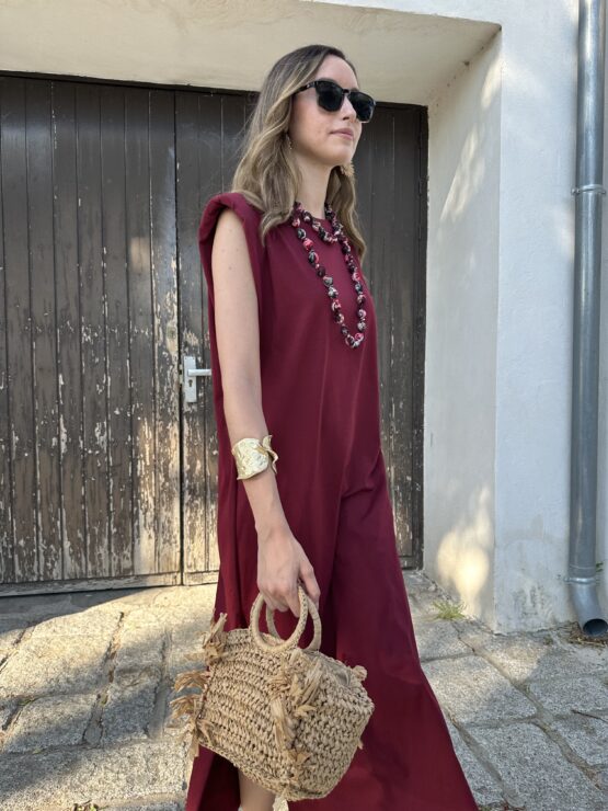 Vestido Valentina burgundy - Imagen 5