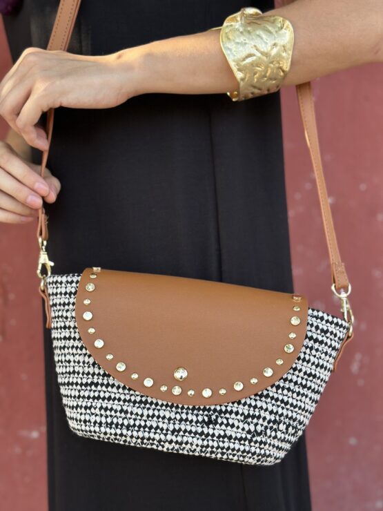 Bolso Almonte blanco y negro - Imagen 3
