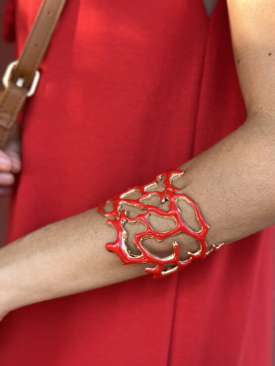 Brazalete corales rojo
