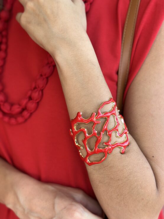 Brazalete corales rojo - Imagen 3