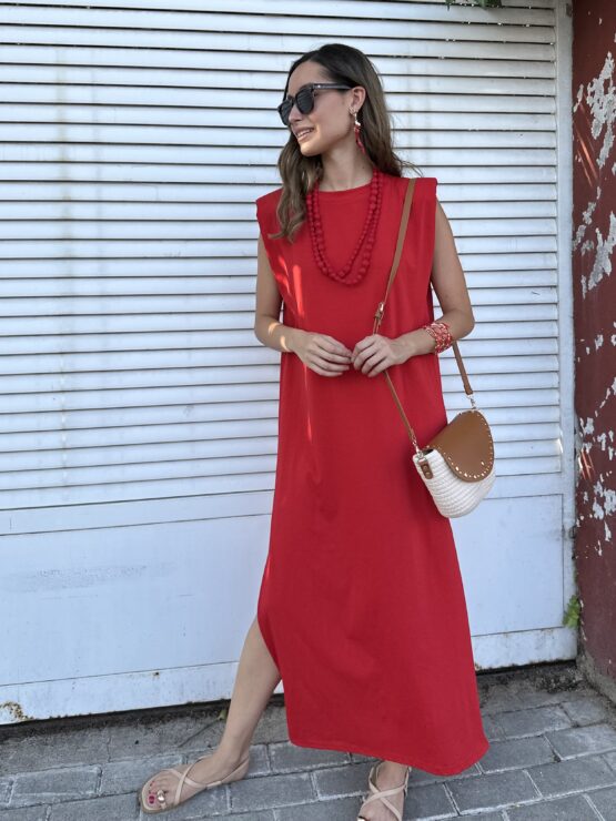 Vestido Valentina rojo - Imagen 4
