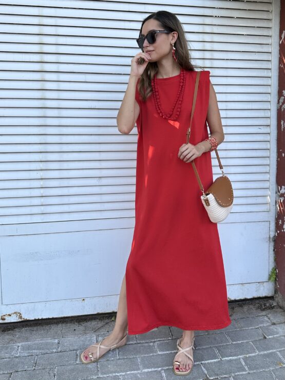 Vestido Valentina rojo - Imagen 2