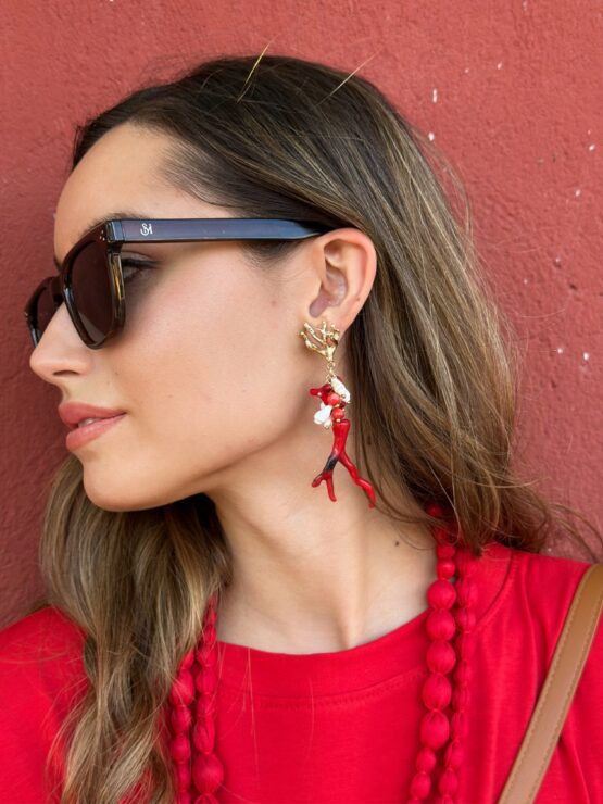 Pendiente Sídney rouge
